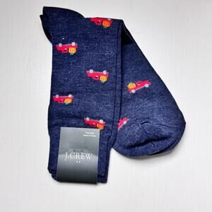 J.Crew Men's Fall Theme Multi-color Truck and Pumpkin Trouser Socks